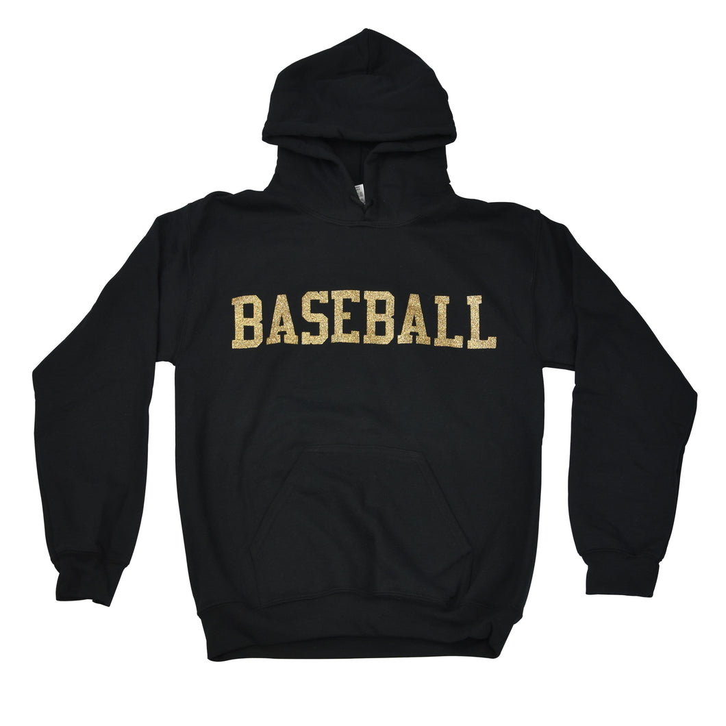 Baseball - Block Letter Hoodie