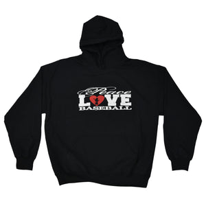Peace Love Baseball - Glitter Hoodie