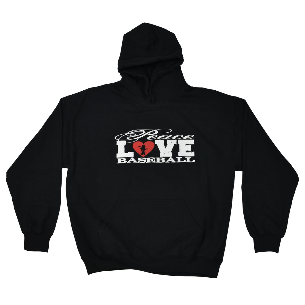 Peace Love Baseball - Glitter Hoodie