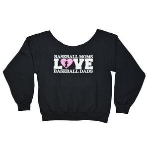 Baseball Moms Love Baseball Dads - Glitter Long Sleeve