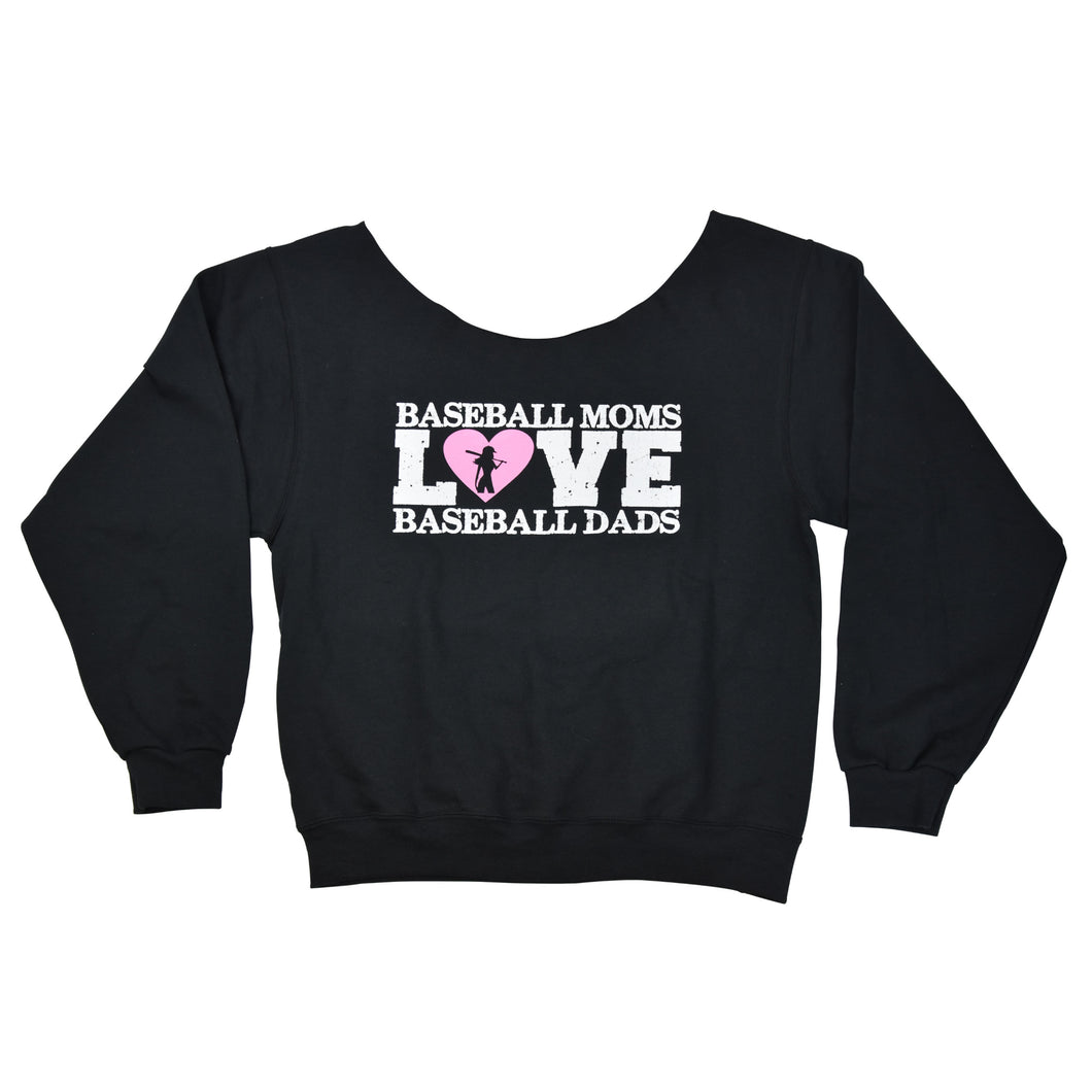 Baseball Moms Love Baseball Dads - Glitter Long Sleeve
