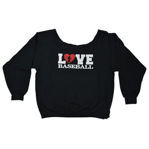 Love Baseball Off Shoulder - Long Sleeve
