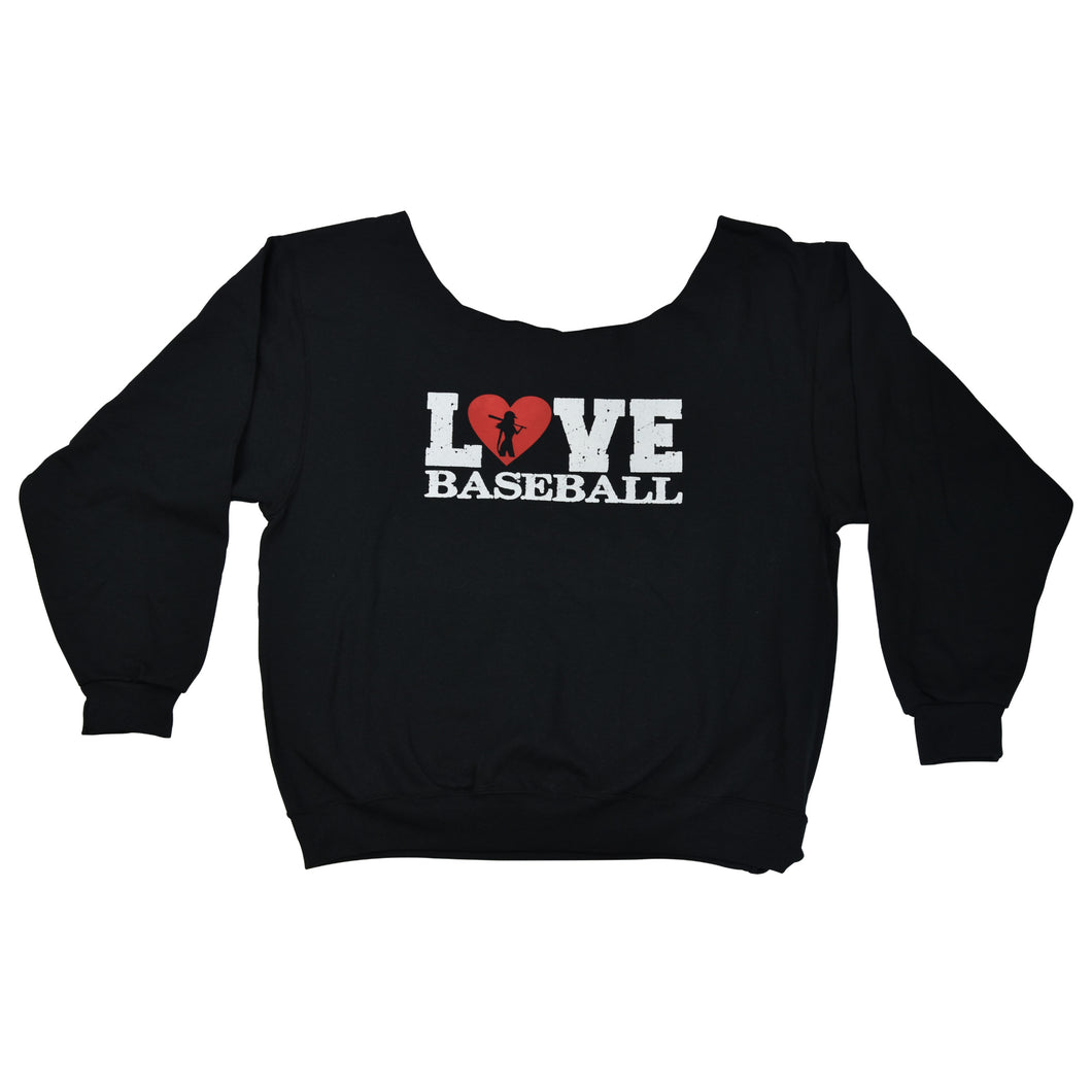 Love Baseball Off Shoulder - Long Sleeve