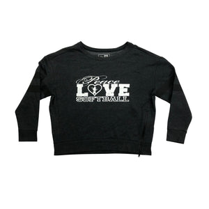 Peace Love Softball - Side Zip Long Sleeve