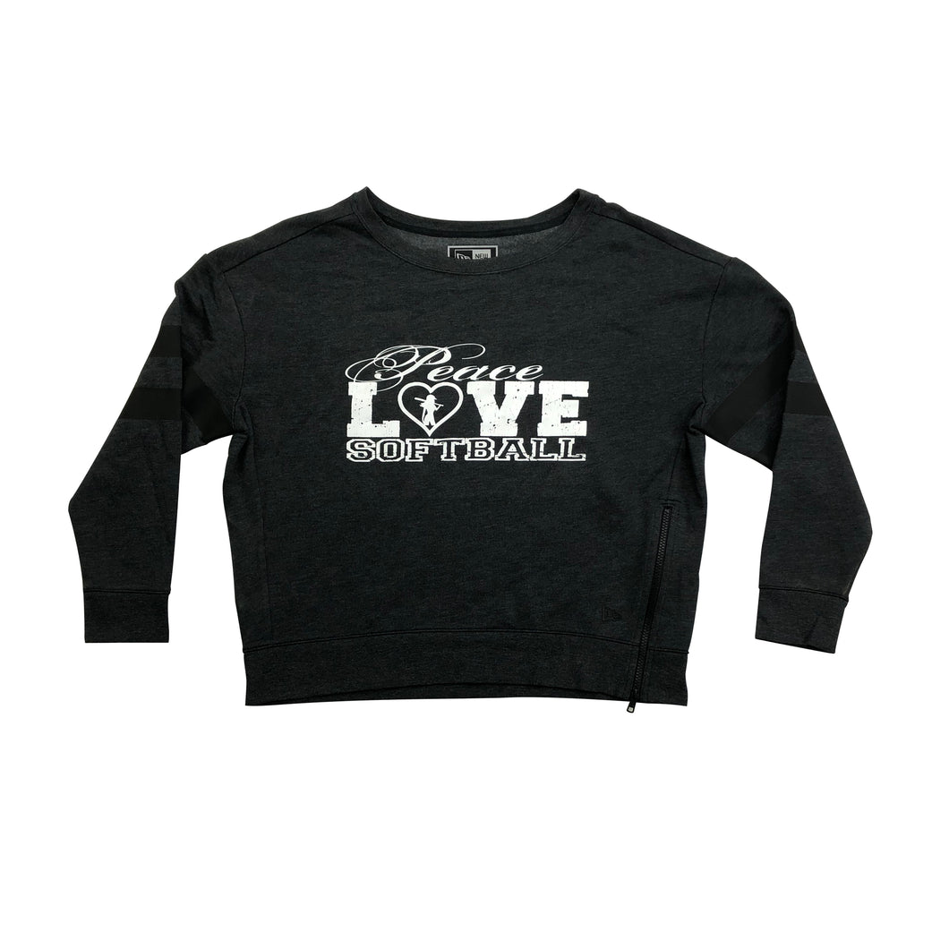 Peace Love Softball - Side Zip Long Sleeve