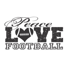 Load image into Gallery viewer, Peace, Love, Football
