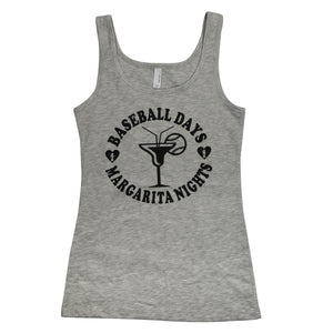 Baseball Days Margarita Night Tank