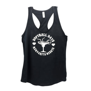 Softball Days Margaritas Nights Tank