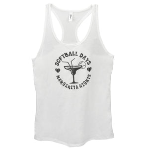 Softball Days Margaritas Nights Tank