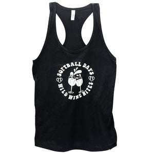 Softball Days Wine Nights Tank