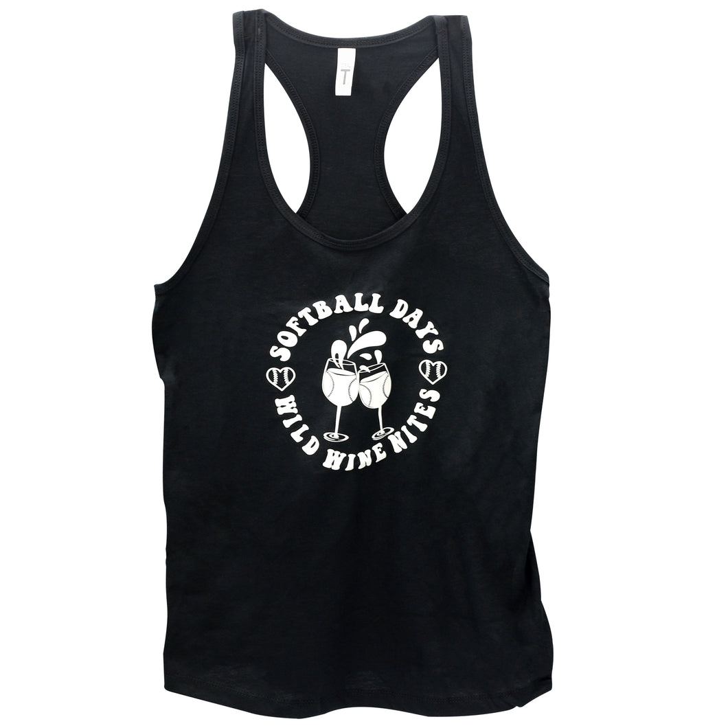 Softball Days Wine Nights Tank